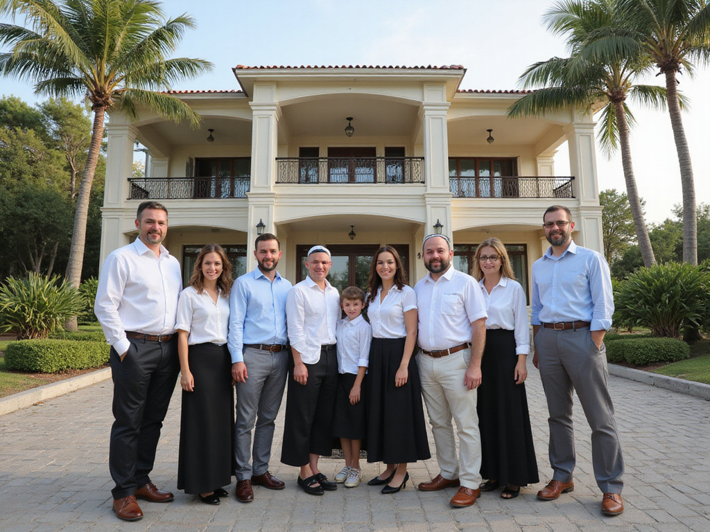 Jewish group discovering a luxury kosher hotel abroad