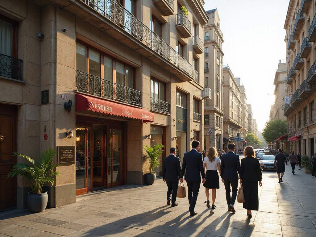 Kosher hotel in Barcelona with people observing kosher lifestyle