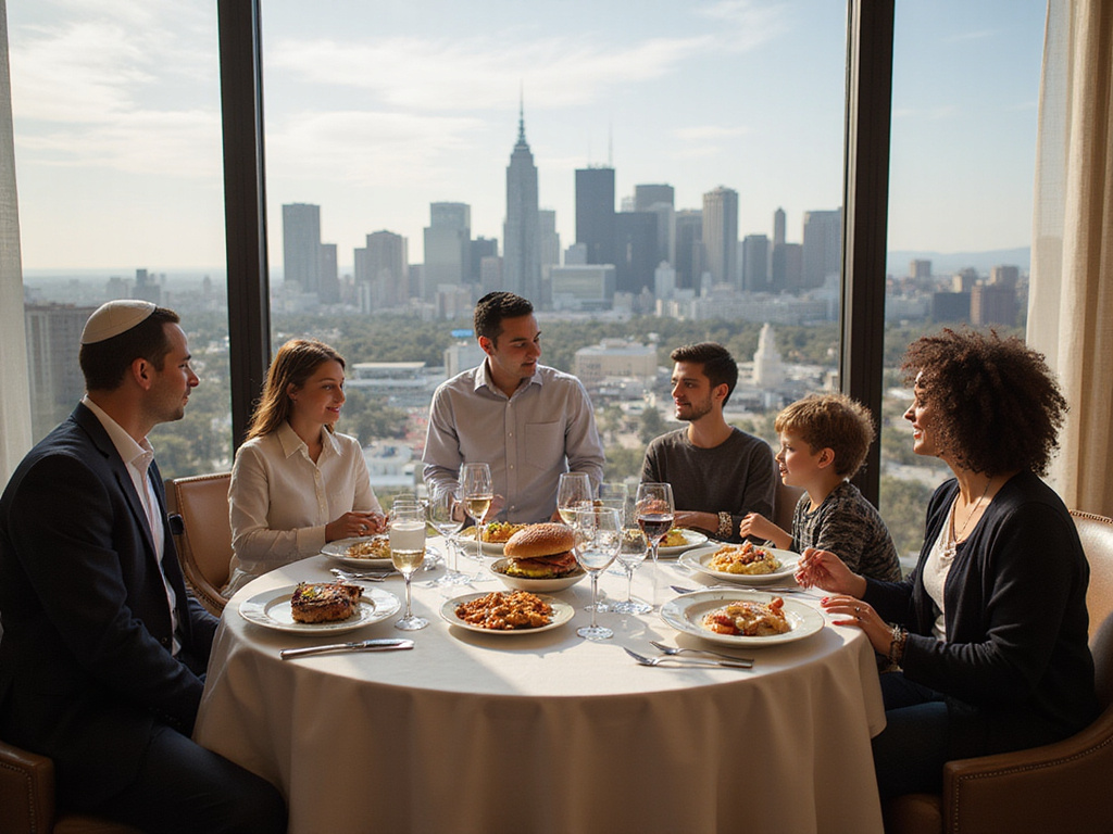 Kosher dining in a מלון כשר בלוס אנג'לס with LA landmarks.